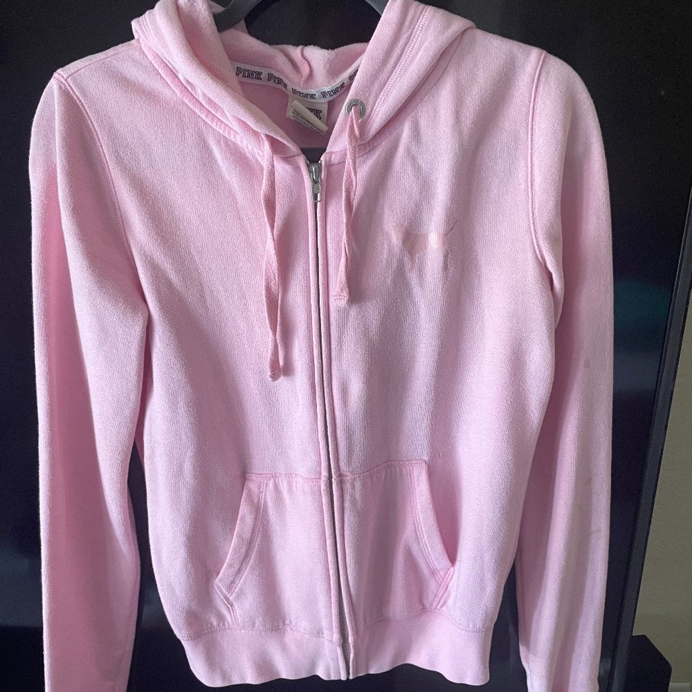 Victoria Secret/Pink Light weight zip up hoodie